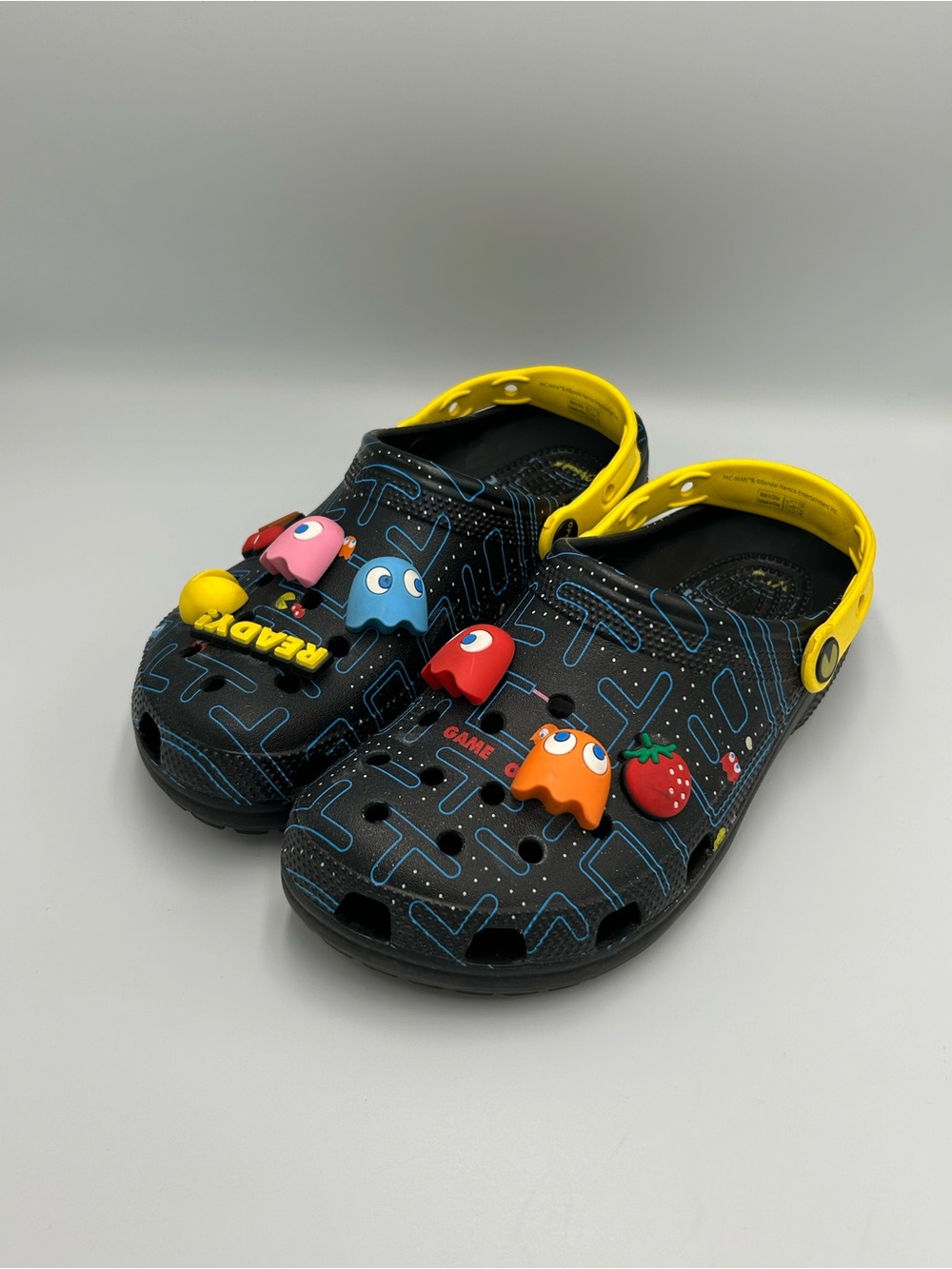 Crocs X Pac-Man Clog Maze Arcade Black Size 7-M 9-M Shoes 2023 HTF